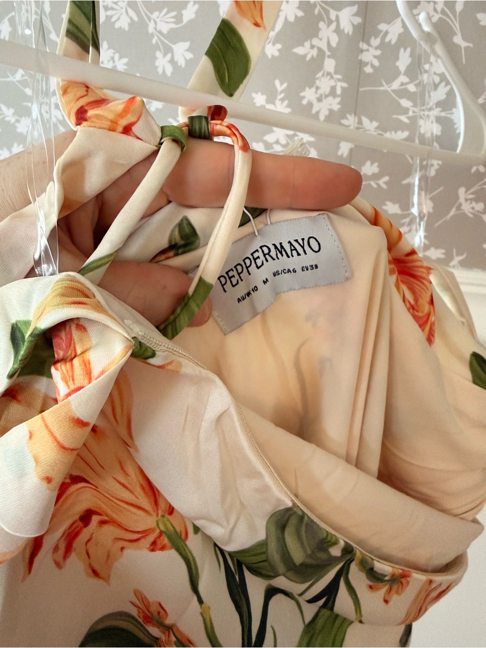 Orange floral maxi dress - Picture 5 of 6